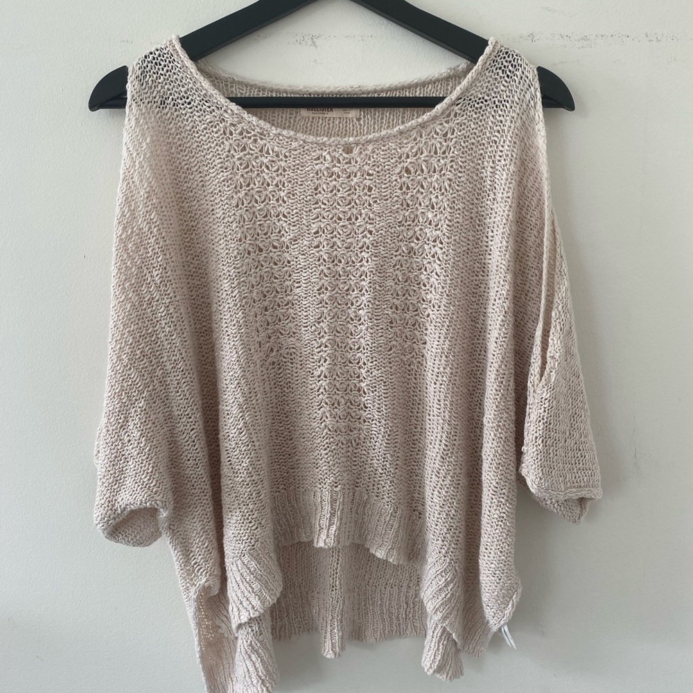 Hollister Crochet Sweater